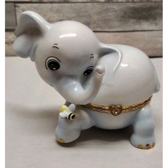 Other - Elephant Music Box Bradford Exchange Kismet Little Lucky Animoges Works